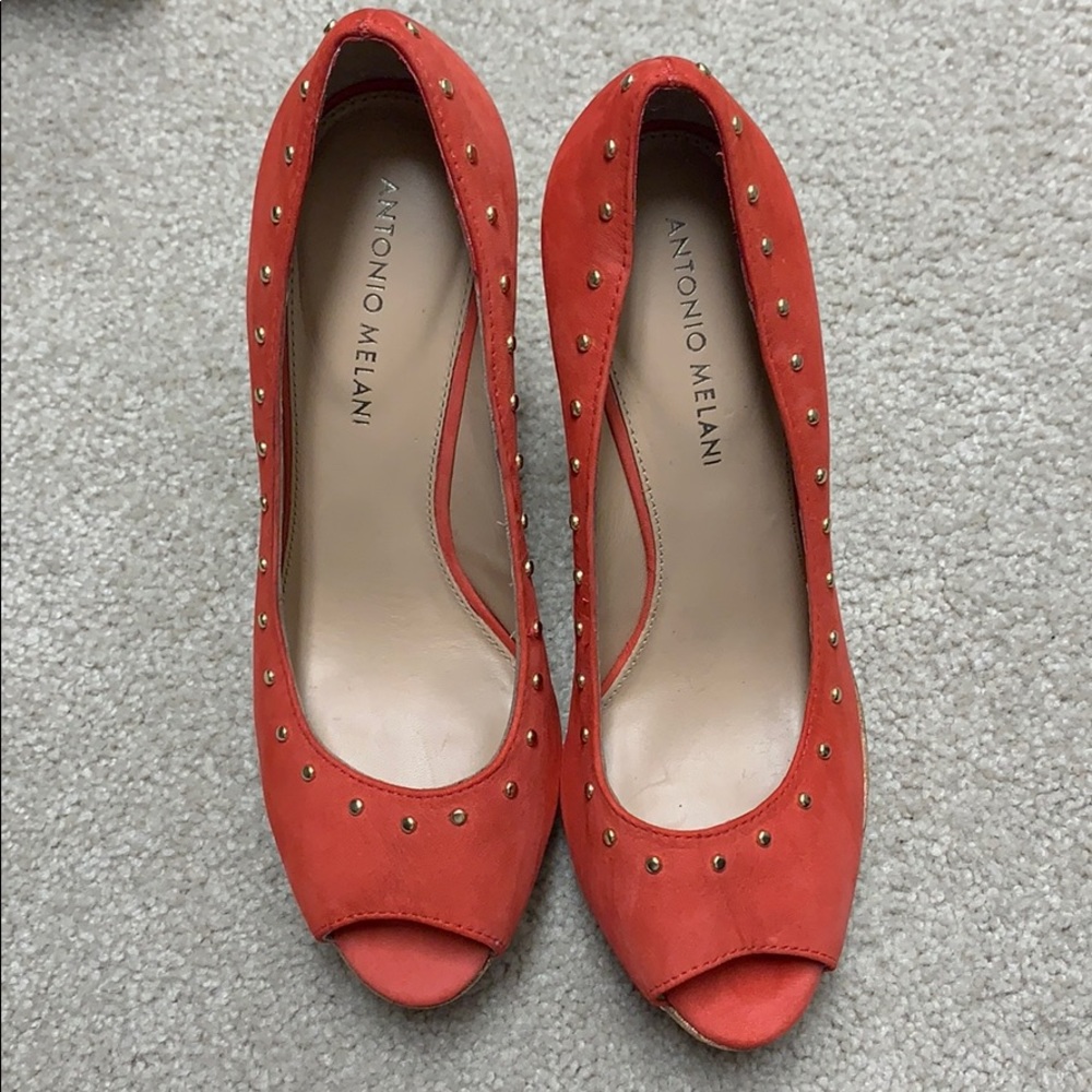 Antonio Melani Peep toe wedges